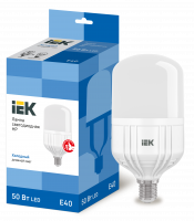 Лампа светодиодная HP 50Вт 230В 6500К E40 IEK