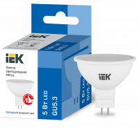Лампа светодиодная MR16 софит 5Вт 230В 6500К GU5.3 IEK