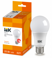 Лампа светодиодная A80 шар 25Вт 230В 3000К E27 IEK