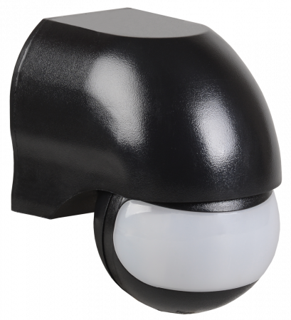 Датчик движения ДД-010 1100Вт 180град 10м IP44 черный IEK – №1