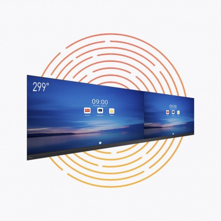 Светодиодный экран QStech All-in-One XWALL PLUS 299-19, шаг пикселя 1.91 мм, разрешение 3840х1080, размер 7334x2175x31 мм, яркость 550 нит, ОС Android, встроенная звуковая система 2х30 Вт, интегрированный контроллер. Интерфейсы – HDMI, USB-A, USB-C, WI-FI – №1