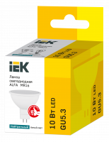 Лампа светодиодная ALFA MR16 софит 10Вт 230В 4000К GU5,3 IEK