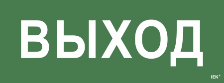 Самоклеющая этикетка 350х130мм \"Выход\" IEK – №1