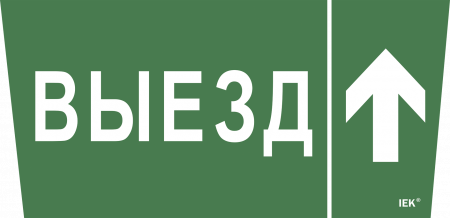 Самоклеющая этикетка 310х280мм \"Выезд/стрелка вверх\" IEK – №1