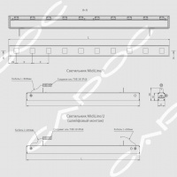 Светодиодный линейный фасадный светильник МидиЛайн MidiLine/1 RGBW 1200