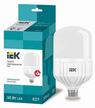 Лампа светодиодная HP 30Вт 230В 4000К E27 IEK – №1