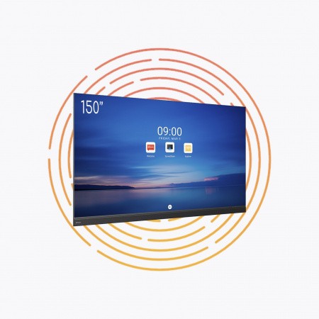 Светодиодный экран QStech All-in-One XWALL PLUS 150-17 шаг пикселя 1.73 мм, разрешение 1920х1080, размер 3344x1990x28.5 мм, яркость 550 нит, ОС Android, встроенная звуковая система 2х30 Вт, интегрированный контроллер. Интерфейсы – HDMI, USB-A, USB-C, WI-F – №1